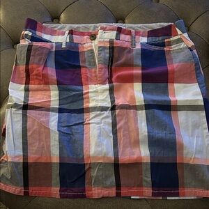 Croft & Barrow Multicolor Plaid Skort